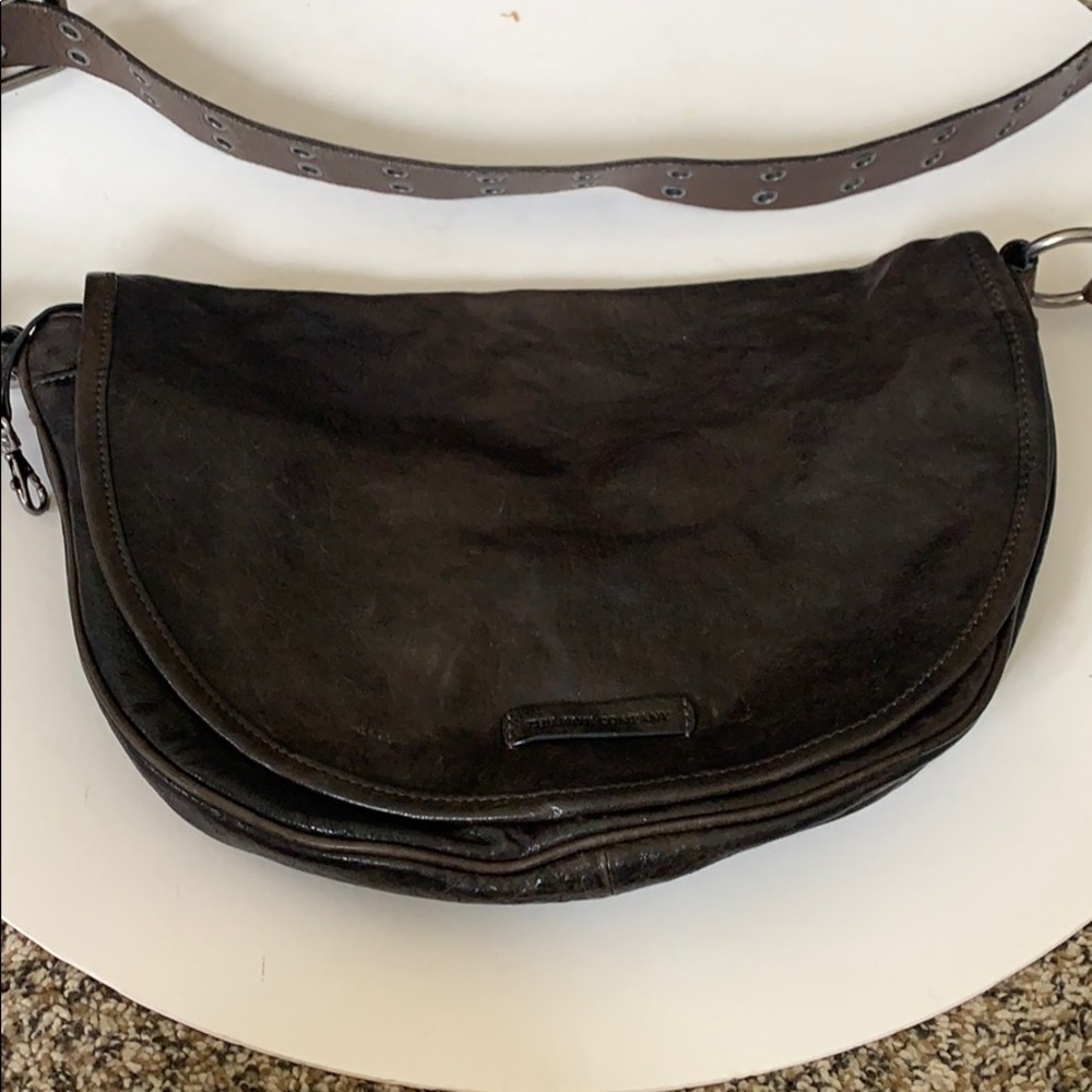 Frye Becca crossbody in smoke (dark brown)